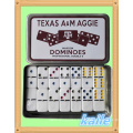 Double 6 colorful domino set in tin box